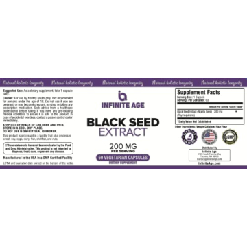 Infinite Age Black Seed Oil Capsules - Immune & Skin Boost