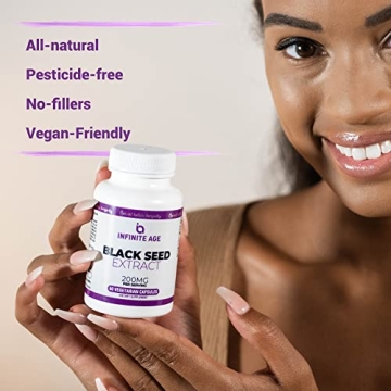 Infinite Age Black Seed Oil Capsules - Immune & Skin Boost