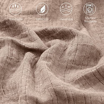 SE SOFTEXLY Throw Blanket - Light Modern Cotton Comfort