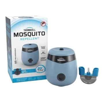 Thermacell Patio Shield E55 Mosquito Repellent E-Series Rechargeable Repeller; 20' Mosquito Protecti...