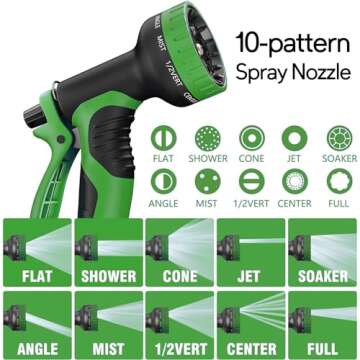 100 ft Expandable Garden Hose with No Kink Design