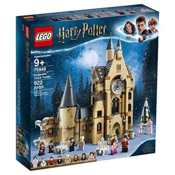 LEGO Harry Potter Hogwarts Clock Tower 75948 Build and Play Tower Set with Harry Potter Minifigures, Popular Harry Potter Gift and Playset with Ron Weasley, Hermione Granger and More (922 Pieces)