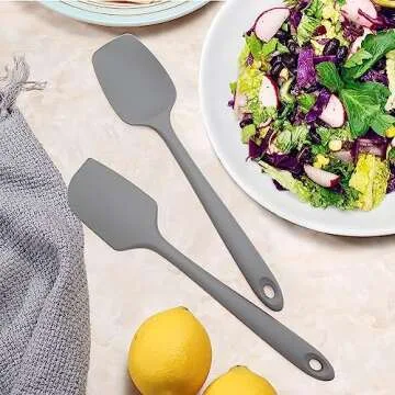 Tongjude Silicone Spatula Set - Heat Resistant, Eco-Friendly Kitchen Tools