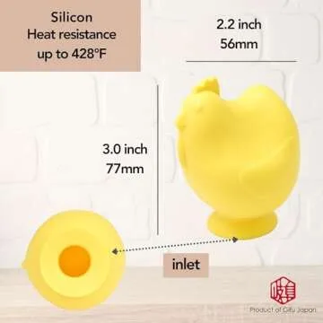 Seki Japan Silicone Egg Separator Egg Yolk and White Chicken Legs Swallow Release Kitchen Egg Gaget