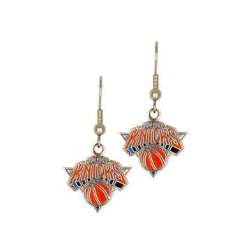 Aminco NBA New York Knicks Logo Dangler Earrings - Stylish Team Spirit