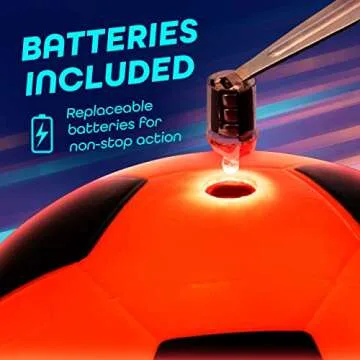 GlowCity Glow in The Dark Soccer Ball for Indoor/Outdoor Fun