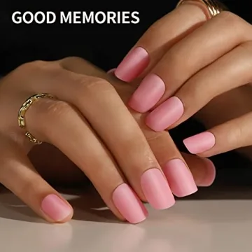 Teenitor Press on Nails Short,576pcs Matte Square Short Fake Nails with Nail Glue, Glue on Nails,24 Colors