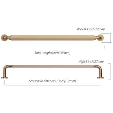 Asidrama 10 Pack Champagne Bronze Cabinet Handles