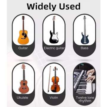 Ulumac Aroma 3 in 1 Metronome Tuner for All Instruments - Guitar, Bass, Violin, Ukulele, Trumpet, Clarinet, Flute, Chromatic - Accurate Digital Tuner, Metronome, Tone Generator, Easy Operation