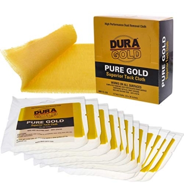 Dura-Gold - Pure Gold Superior Tack Cloths - Tack Rags (Box of 12) - Woodworking and Painters Profes...