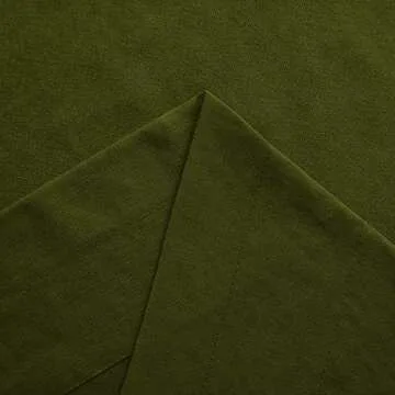 DWCN Olive Green Sheer Curtains Semi Transparent Voile Rod Pocket Curtains for Bedroom and Living Room, 42 x 84 inches Long, Set of 2 Panels