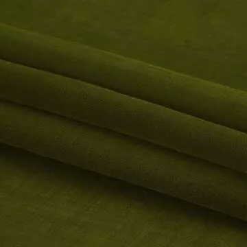 DWCN Olive Green Sheer Curtains Semi Transparent Voile Rod Pocket Curtains for Bedroom and Living Room, 42 x 84 inches Long, Set of 2 Panels