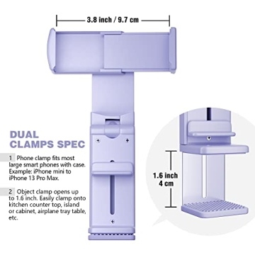 Universal Airplane Phone Mount with 360 Degree Rotation