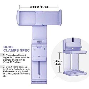 Universal Airplane Phone Mount with 360 Degree Rotation