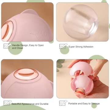 Reusable Gel Lint Roller Ball for Pet Hair, Sticky Mini Washable Lint Remover for Clothes, Portable ...