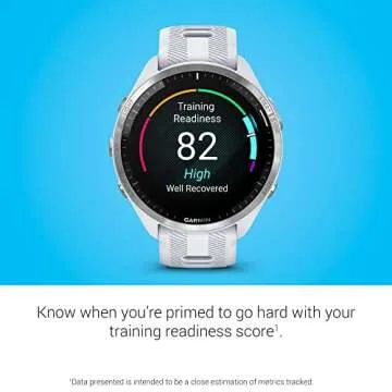 Garmin Forerunner® 965 Running Smartwatch, Colorful AMOLED Display, Training Metrics and Recovery Insights, Whitestone and Powder Gray