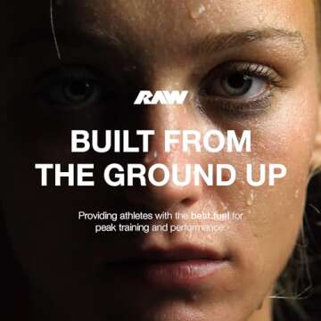 RAW Preworkout Powder, Thavage (5 Peat, Red Gummy) - Chris Bumstead Sports Nutrition Supplement for Men & Women - Cbum Pre Workout for Working Out, Hydration, Mental Focus & Energy - 40 Servings