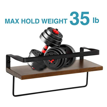 COZIA Floating Shelves Rustic Wood Decor Set of 2