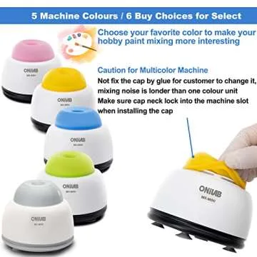 ONiLAB Mini Vortex Mixer with Touch Function, Lab Mixing, Nail Polish,Tattoo Ink,Eyelash Adhesives and Acrylic Paints Mixing, Lab Vortexer for Centrifuge Tubes and Test Tubes,Pink