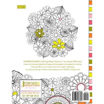 Flower Designs Coloring Book: An Adult Coloring Book for Stress-Relief, Relaxation, Meditation and C...