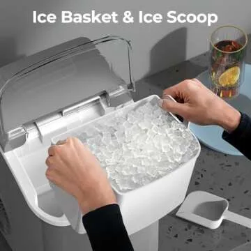 Nugget Ice Maker - Enjoy Soft Chewable Ice Quickly