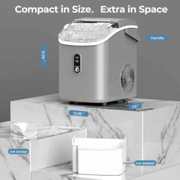 Nugget Ice Maker - Enjoy Soft Chewable Ice Quickly