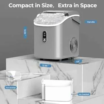 Nugget Ice Maker - Enjoy Soft Chewable Ice Quickly