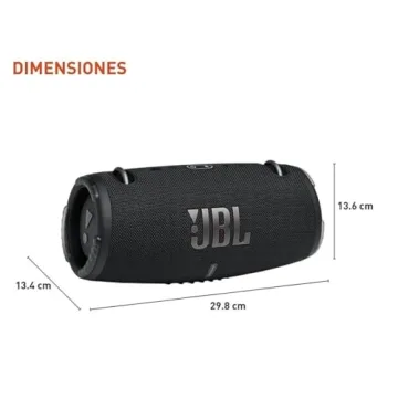 JBL Xtreme 3 - Portable Bluetooth Speaker, Powerful Sound and Deep Bass, IP67 Waterproof, 15 Hours of Playtime, Powerbank, PartyBoost for Multi-speaker Pairing (Black)