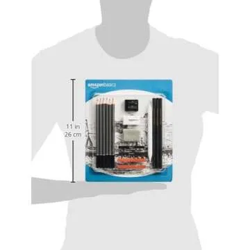 Buy Amazon Basics 17-Piece Drawing Kit for All Artists