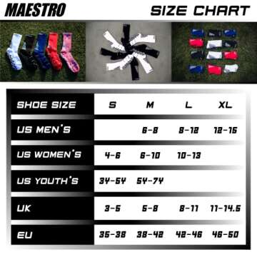 Maestro Grip Socks for Soccer, Football & Athletes
