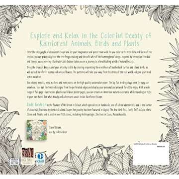 Rainforest Escape: My Island Animal, Exotic Flower and Tropical Plant Color Book