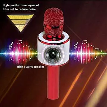 BONAOK Karaoke Microphone - 3-in-1 Bluetooth Fun