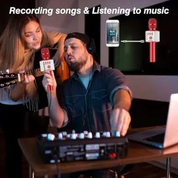 BONAOK Karaoke Microphone - 3-in-1 Bluetooth Fun