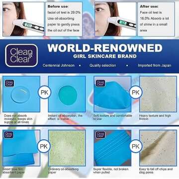 Clean & Clear Oil Control Film - 300 Sheets for Oily Skin