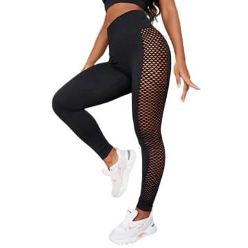 MGULEEYI Butt Lifting Leggings for Women High Waist Seamless Workout Yoga Leggings Gym Compression Sexy Yoga Pants (Black,S,Small)…