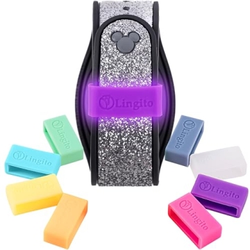 Magic Band Protectors, Multi-Color Glow in The Dark Smart Watch Security Bands, Made for Fitbit Char...