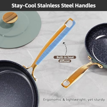 Nuwave Lux 13-Pc Elegant Non-Stick Cookware Set