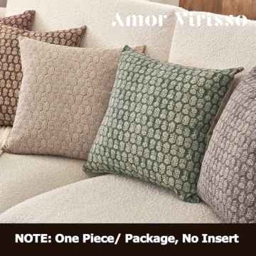 Amor Virisso Floral Decorative Pillow Cover 18x18