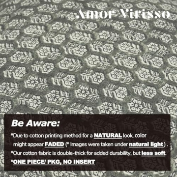 Amor Virisso Floral Decorative Pillow Cover 18x18