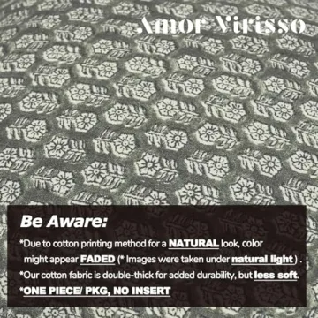 Amor Virisso Floral Decorative Pillow Cover 18x18