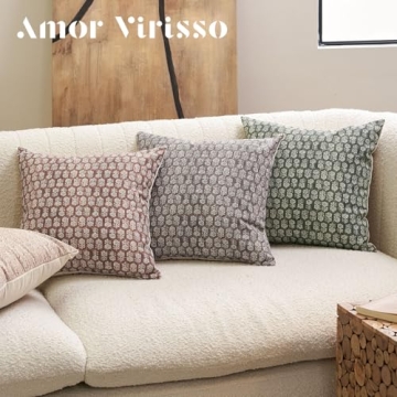 Amor Virisso Floral Decorative Pillow Cover 18x18
