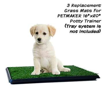 Pee Pads for Dogs - Set of Three Eco-Friendly Turf Mats