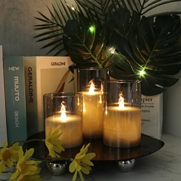 GenSwin Flameless LED Candles with Remote & Timer