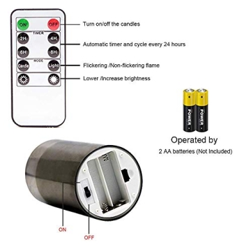 GenSwin Flameless LED Candles with Remote & Timer