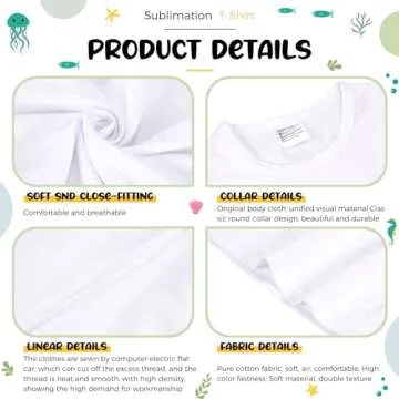 5 Pack Toddler Blank T-Shirts for DIY Sublimation Projects