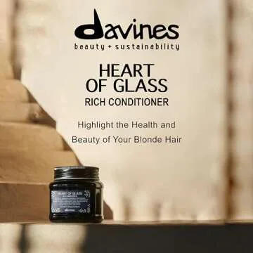 Davines Heart of Glass Rich Conditioner for Blonde Care 3.15 oz