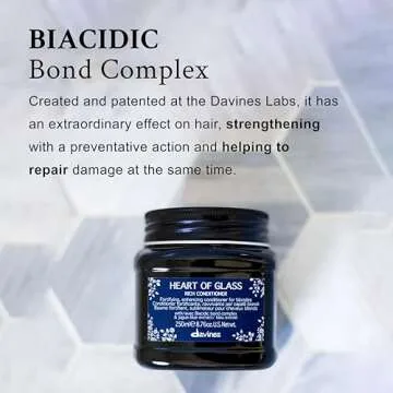 Davines Heart of Glass Rich Conditioner for Blonde Care 3.15 oz