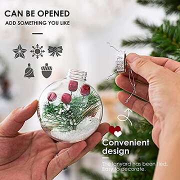 Shatterproof Christmas Ornaments - 19Pcs Elegant Decor