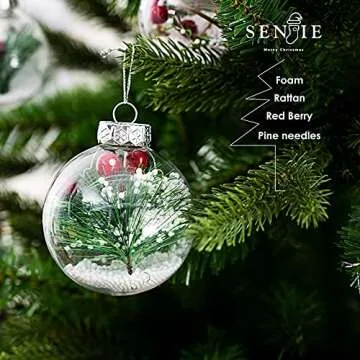 Shatterproof Christmas Ornaments - 19Pcs Elegant Decor