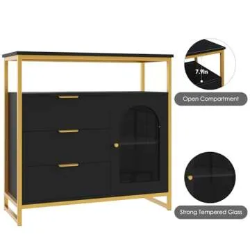 Beautiful FACBOTALL Buffet Cabinet - Stylish Storage Solution